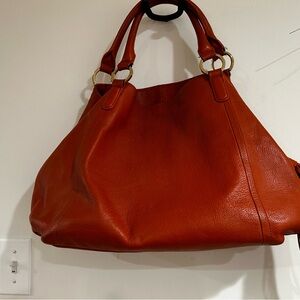 Elegant Brown Leather Tote Bag
